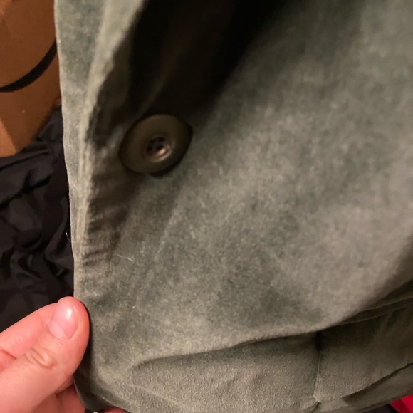 Denim&Co Dark Green Velvet Blazer Jacket - Picture 10 of 11